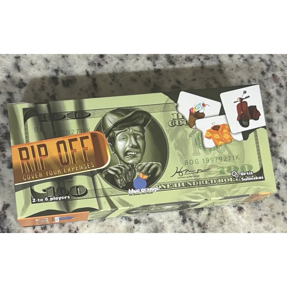 Blue Orange Games Rip Off Cover Your Expenses Social & Party Game - New